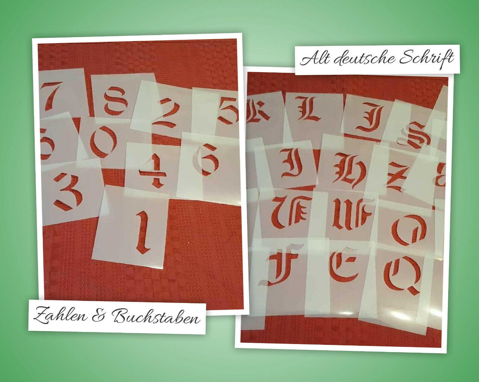 Old German Font Stencil Numbers Wall Stencil Text Vintage Punching Stencils Wall Decal Template Stencil Decor Airbrush Tattoo Ornaments