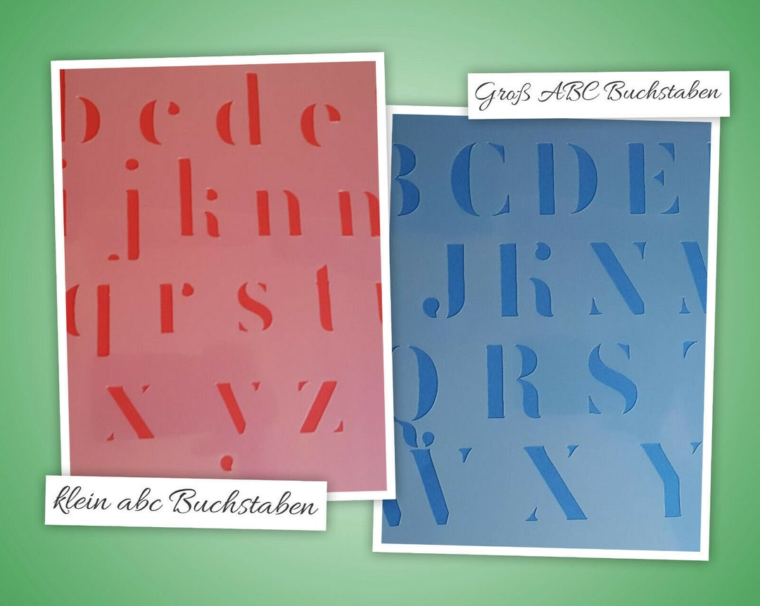 Large & Small Letters Stencils Wall Decal Stencil Canvas Etsy