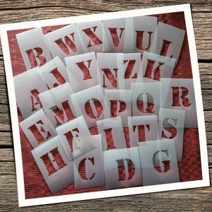 Stencils ABC uppercase letters names text numbers font templates alphabet font stencils numbers craft stencil letters stencils