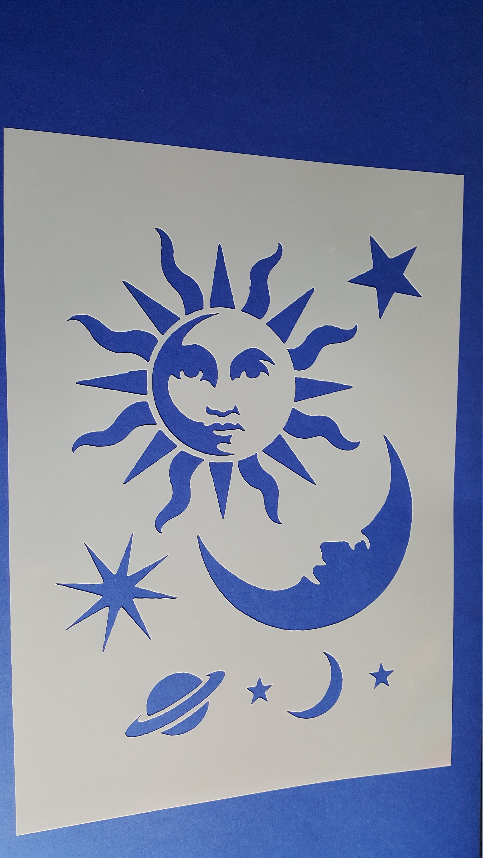 239 Stencils Space Moon Wall Tattoos Airbrush Canvas Textile | Etsy