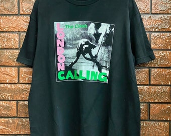 Vintage 00s The Clash "London Calling" Punk T Shirt / 90s Punk Band / Joe Strummer / English Punk / Vintage Punk T Shirt Size XL