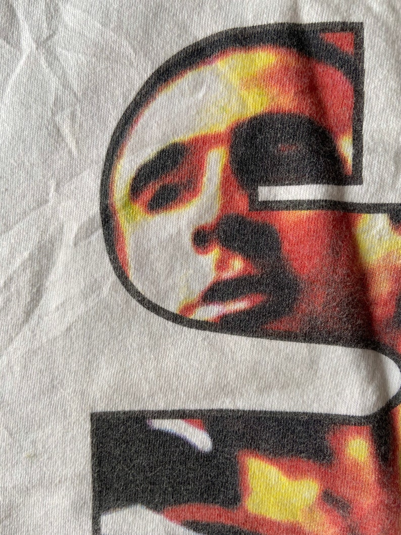 Vintage 90s Volcano Oulset Eric Cantona Streetwear Brand T Shirt Freshjive Fuct Pervert 90s Streetwear T Shirt Made In Usa Size M