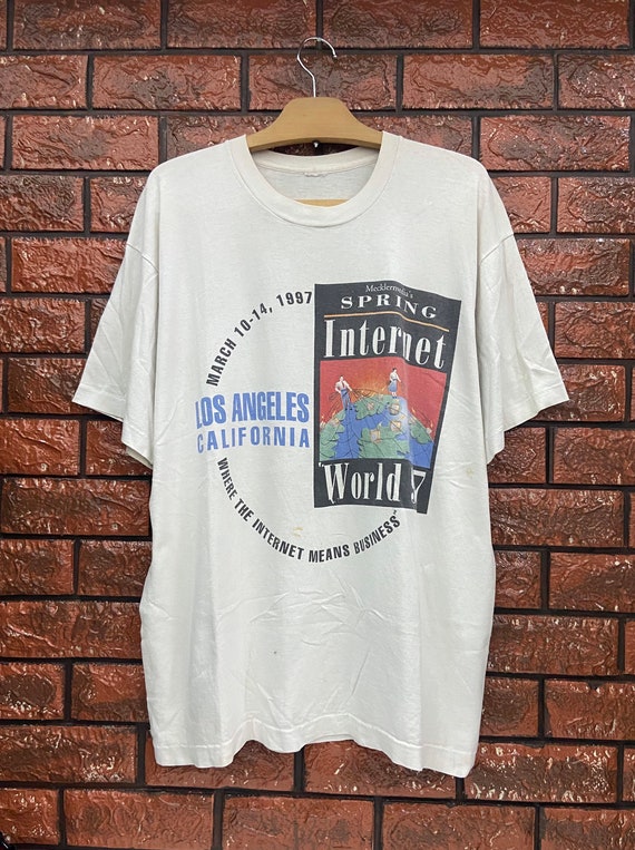 Vintage 90s Mecklermedia Technology 1997 Promo T S