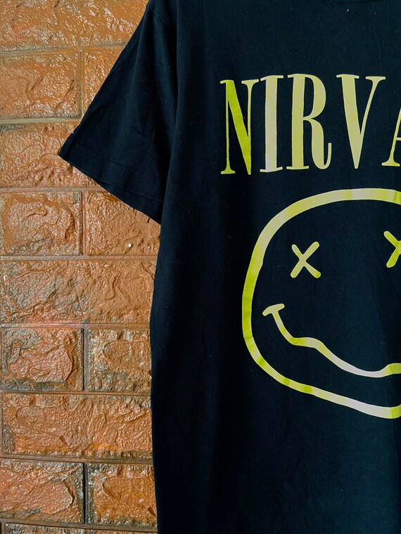 Vintage 90s Nirvana Nevermind "Smiley" 1992 Europ… - image 3