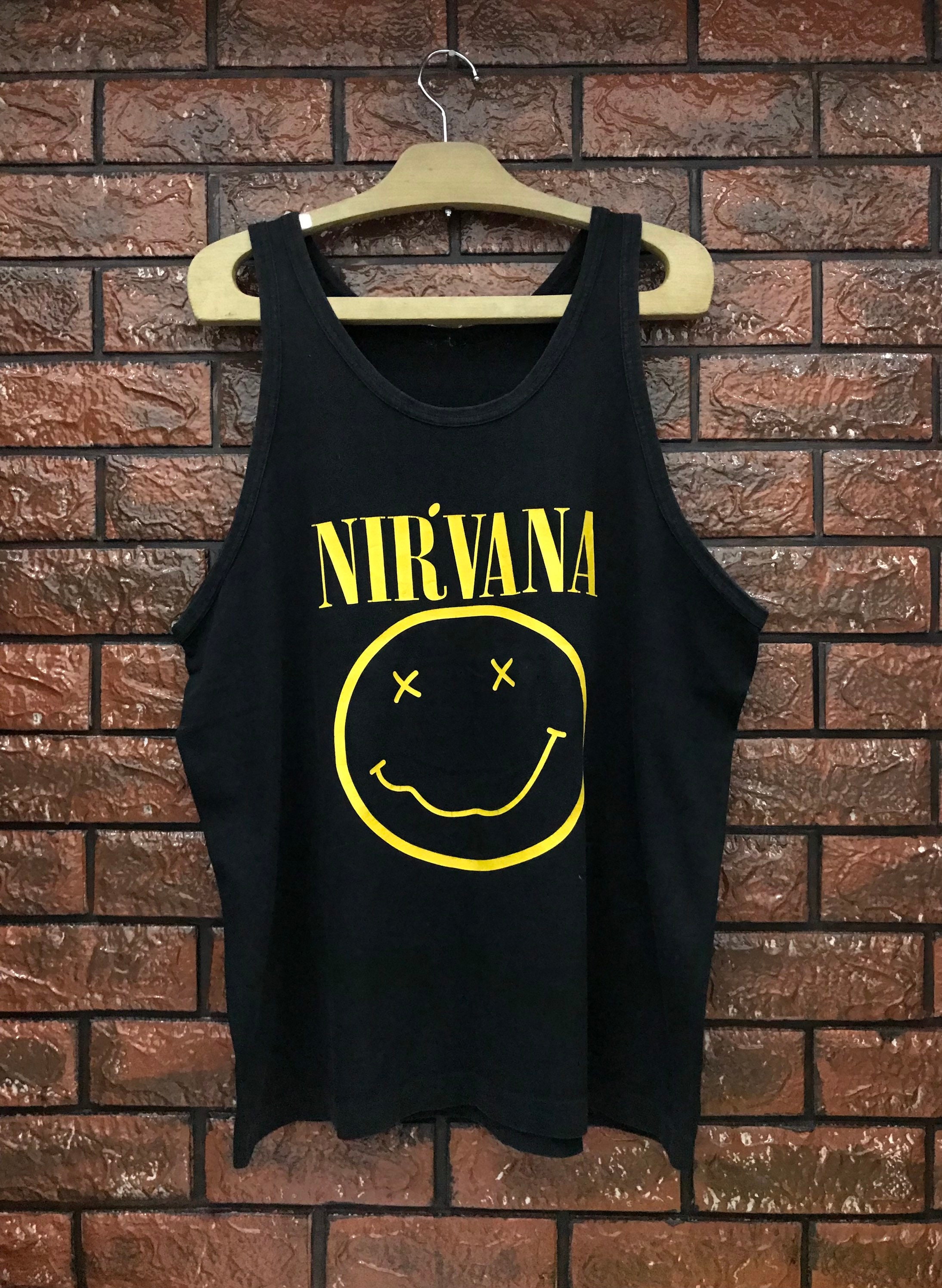 Vintage 90s Nirvana Nevermind Smiley 1992 Album Promo Etsy