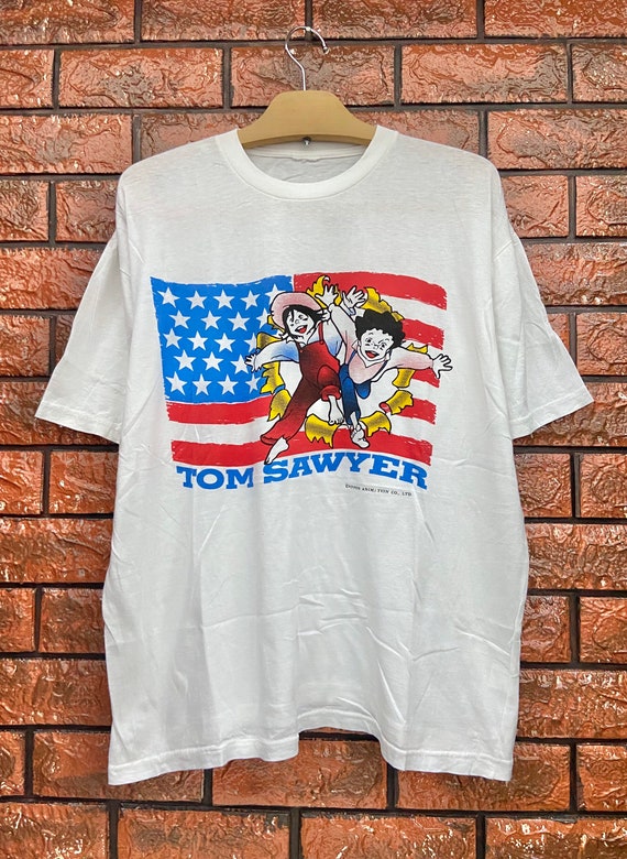 ヴィンテージ 90 年代 トムソーヤーの冒険 日本の 1980 年代 アニメ T  