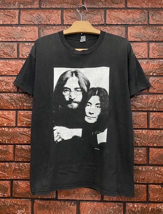 ビンテージ シルクスクリーン Tシャツ BEATLES ジョンレノンTシャツ 