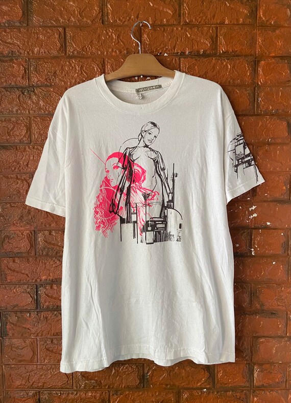 Vintage 90s Rough Draftmen Graffiti Street Art T … - image 1