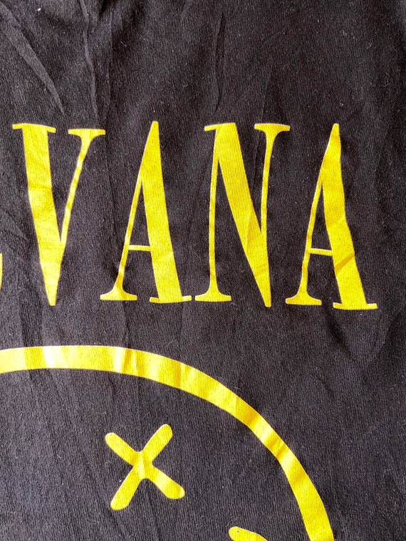 Vintage 90s Nirvana Nevermind "Smiley" 1992 Europ… - image 7