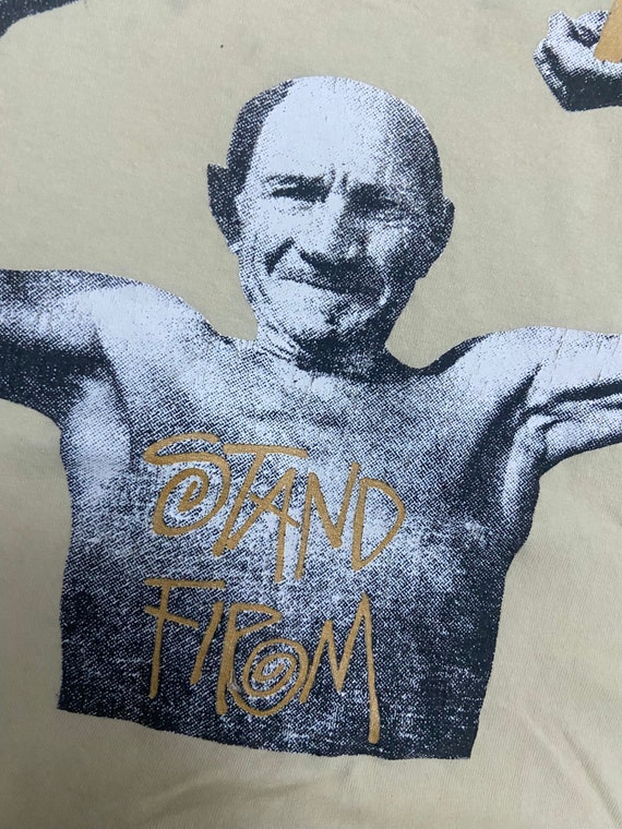 90s OG Stussy "Stand Firm" Photoprint T Shirt / Hip H… Gem