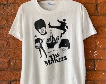 Vintage 90s The Makers "100% Thrash!" 1991 Garage Punk Album Sub Pop Era T Shirt / Indie Music / Alternative Indie Music T Shirt Size M