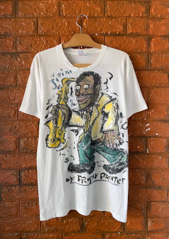 Vintage 80s Frisky Painter Art "Marvin Gaye" Jazz