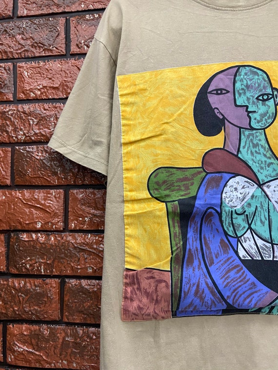 Vintage 90s Pablo Picasso Art T Shirt Multicolor / Vi… - Gem Vintage 90s Pablo Picasso Art T Shirt Multicolor / Vi… - Gem
