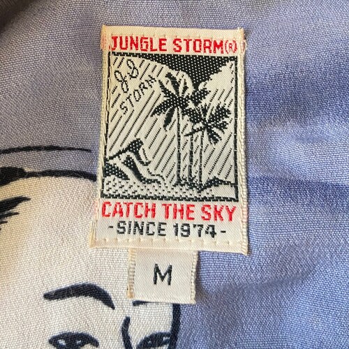 Vintage Japanese shops Button Down Rayon T Shirt Traditional Geisha Art Motif / Rockabilly Style / Sun Surf / Japanese Fashion T Shirt Size M/L