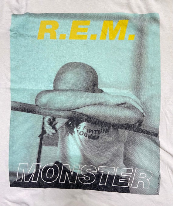 Vintage 90s REM "Monster" 1995 Album Tour Promo T Shi… Gem