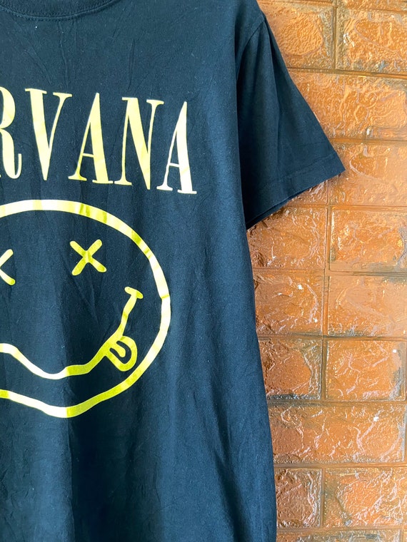 Vintage 90s Nirvana Nevermind "Smiley" 1992 Europ… - image 4