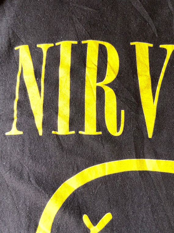 Vintage 90s Nirvana Nevermind "Smiley" 1992 Europ… - image 6