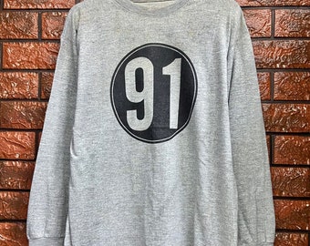 Vintage 90s 90 Skateboard Kevin Staab Parody Old Skates Long Sleeves T Shirt / Skater Boy Fashion / 90s Streetwear T Shirt Size L