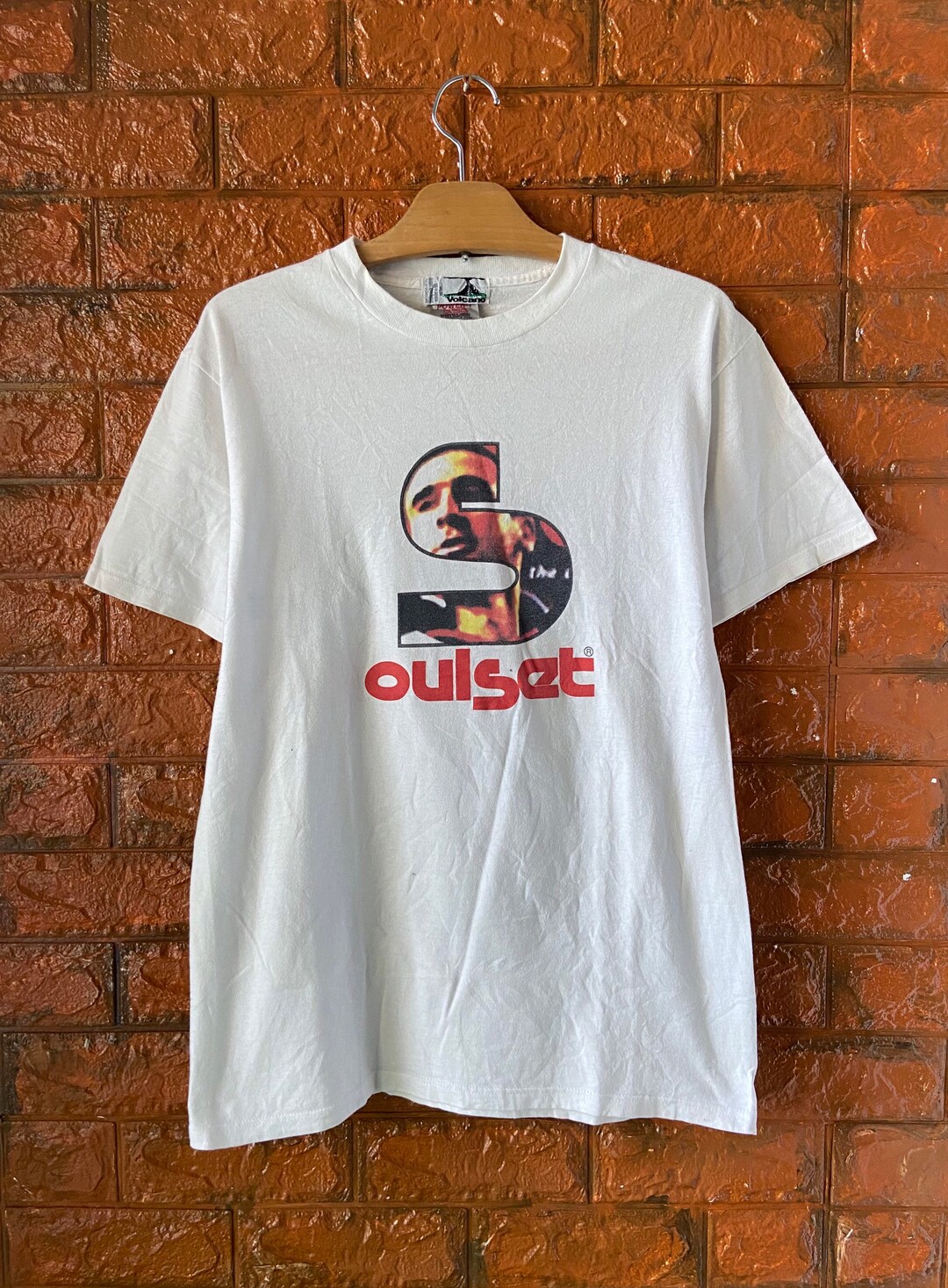 Vintage 90s Volcano Oulset eric Cantona Streetwear Brand T Shirt ...