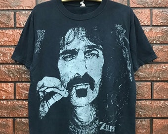 Vintage Frank Zappa American Legendary Rock Icon Big Head T Shirt / Pink Floyd / Vintage Rock T Shirt Size M