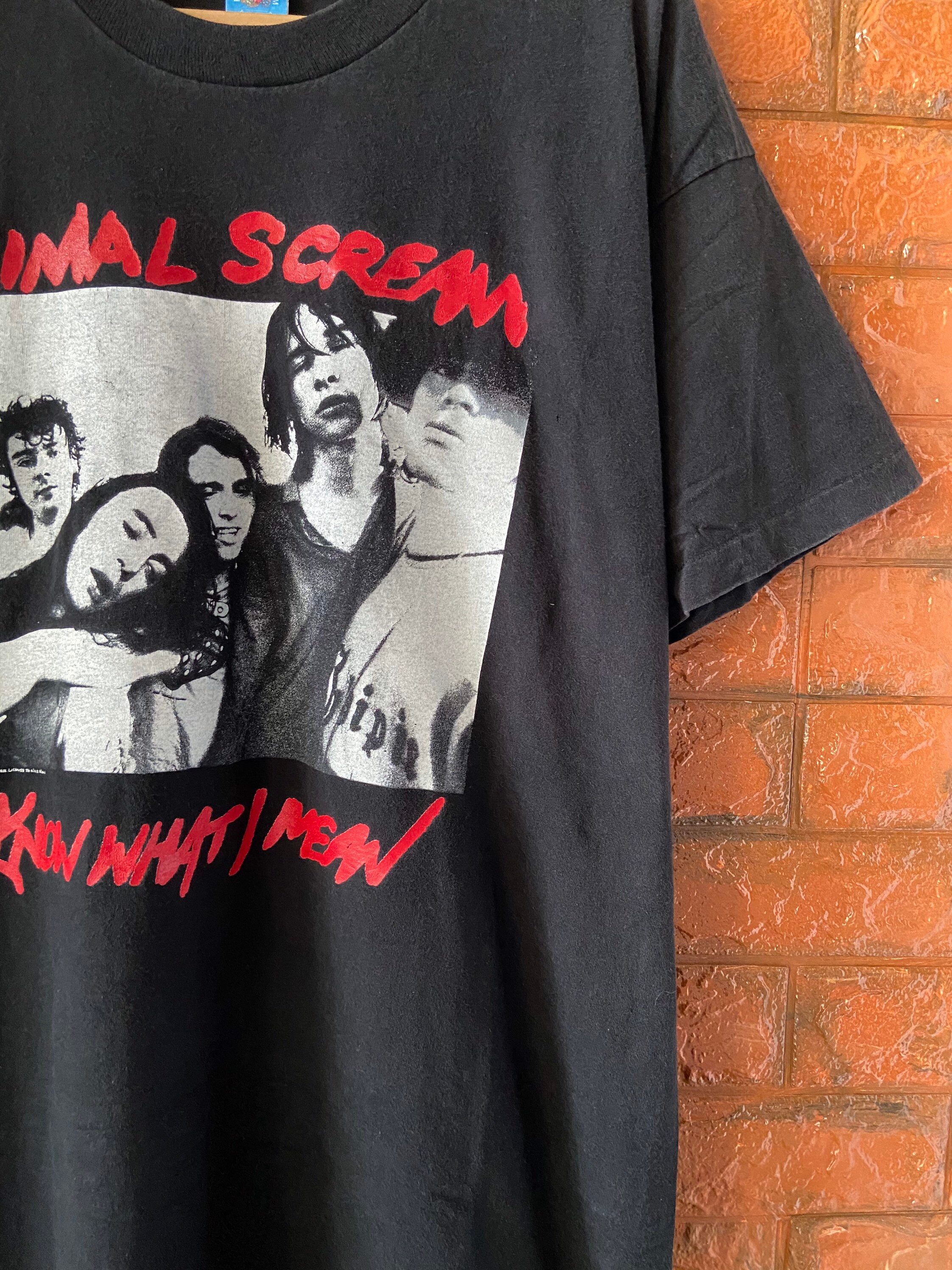 Vintage 90s Primal Scream “know What I Mean” Album Promo T Vintage 90s Primal Scream “know What I Mean” Album Promo T