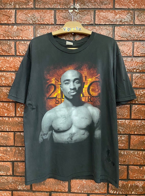 Vintage 90s Tupac Shakur Memorial Hip Hop Legendary Icon T Shirt 