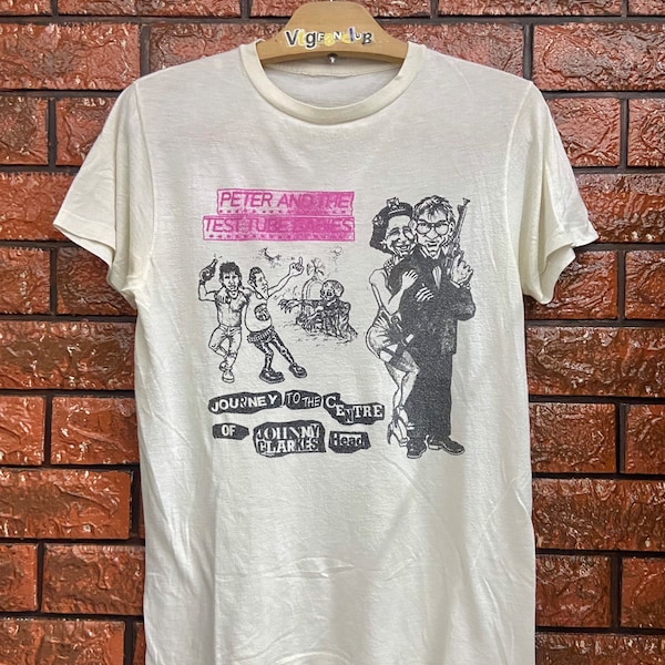 Vintage 80s Peter and The Test Tube Babies English Punk Group Oi Band T Shirt / Seditionaries / Vintage Punk T Shirt Size S