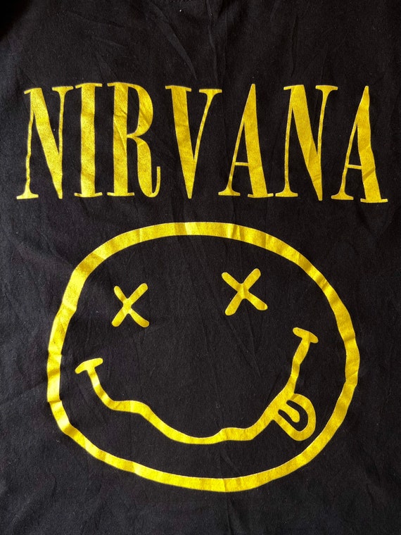 Vintage 90s Nirvana Nevermind "Smiley" 1992 Europ… - image 5