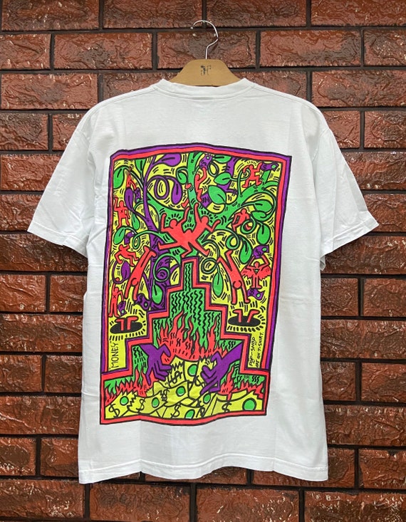 Vintage 80s Pop Shop 1988 Artwork Handprinted T Shirt / Andy 