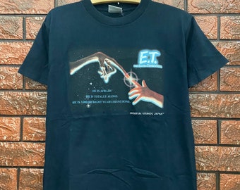 Vintage 90s E.T The Extra Terrestrial American Legendary Sci Fi 1982 Movie by Steven Spielberg T Shirt / Vintage Movie T Shirt Size S