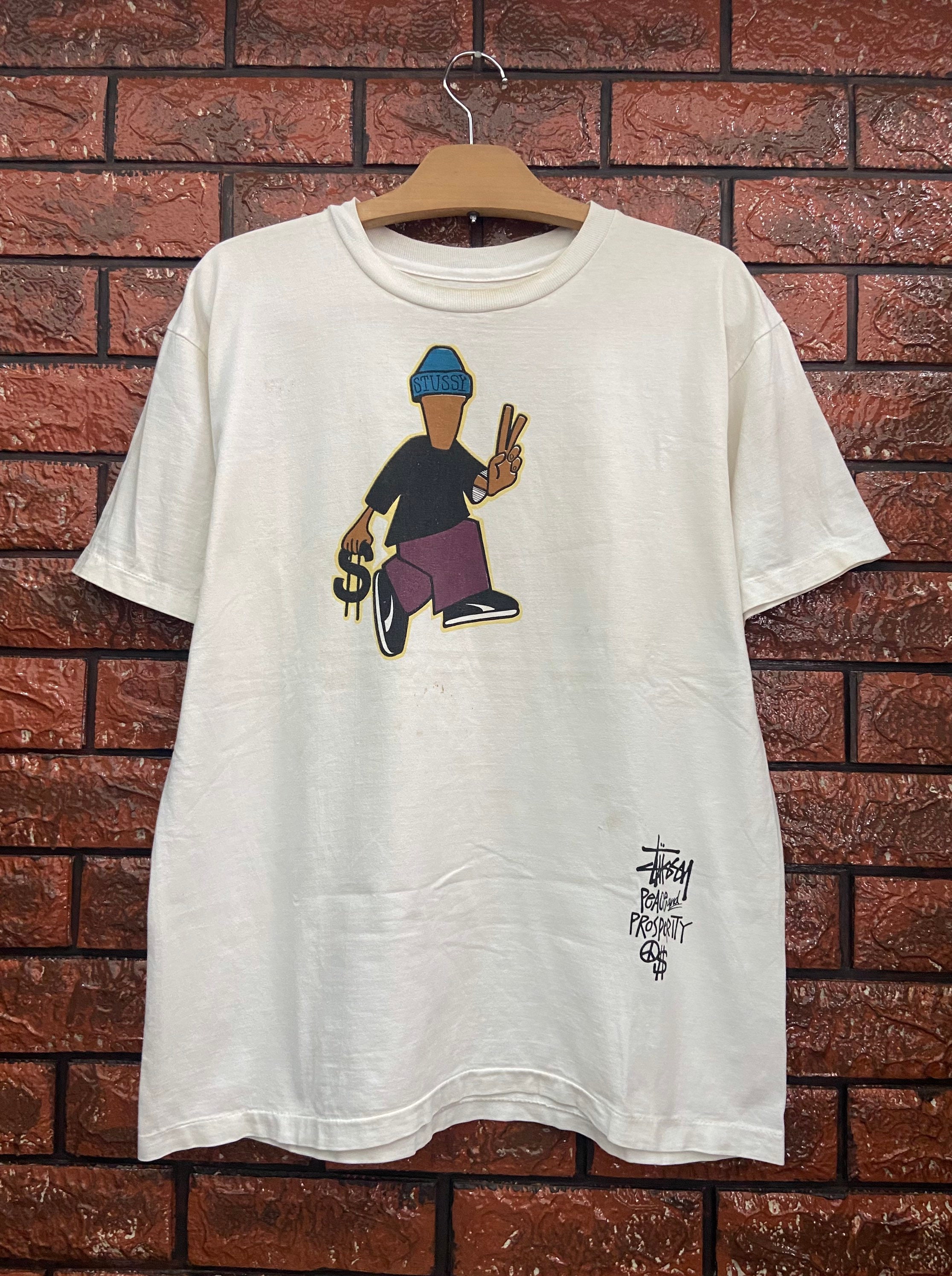 STUSSY PEACE PROSPERITY T-SHIRT - Tシャツ/カットソー(半袖/袖なし)