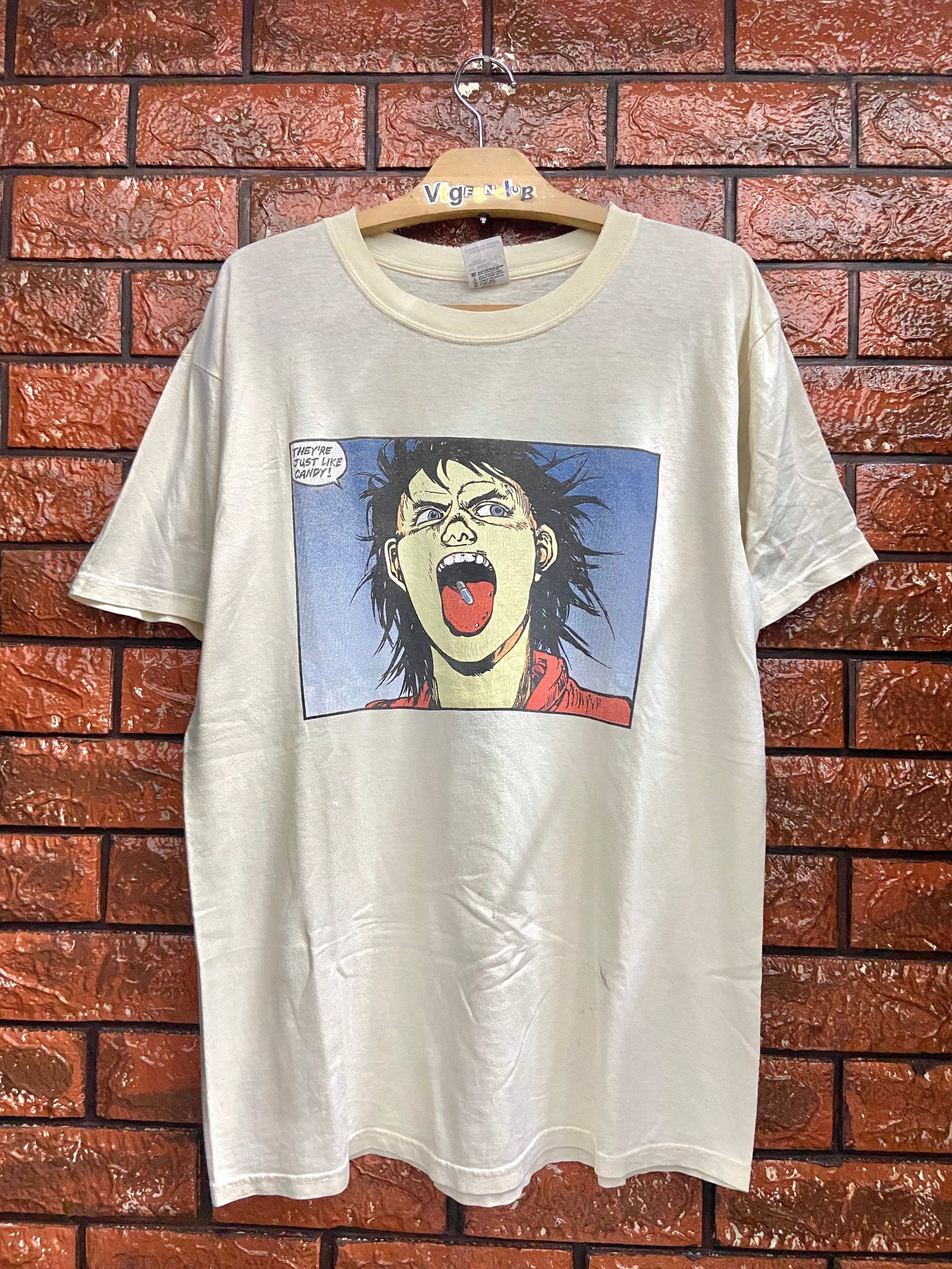 メール便送料無料対応可】 t-shirt vintage AKIRA 90s 金田 ブラック