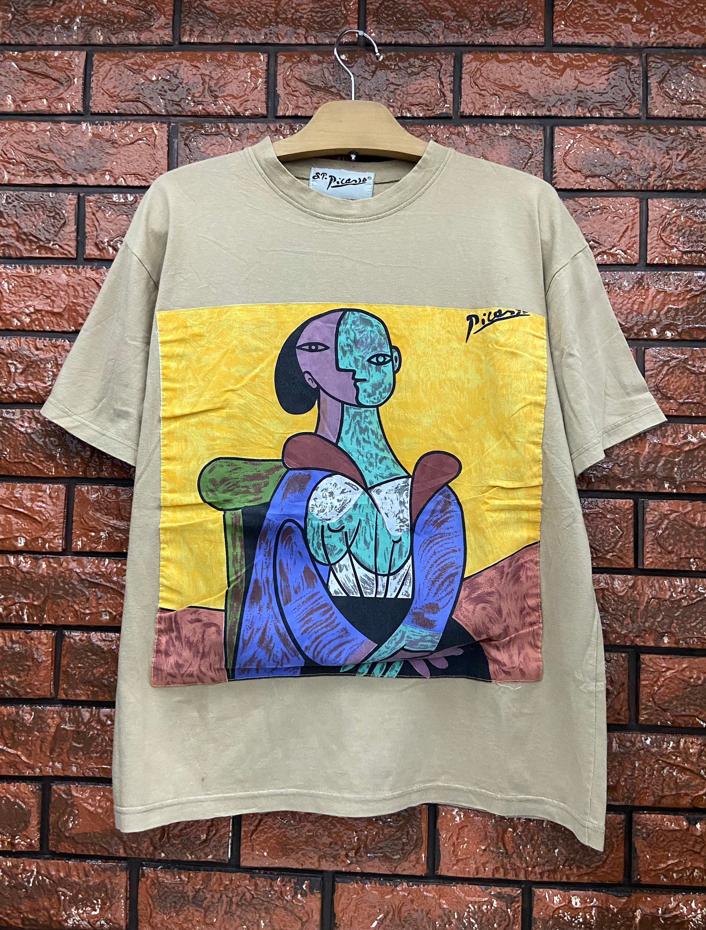 Vintage 90s Pablo Picasso Art T Shirt Multicolor / Vincent Vintage 90s Pablo Picasso Art T Shirt Multicolor / Vincent