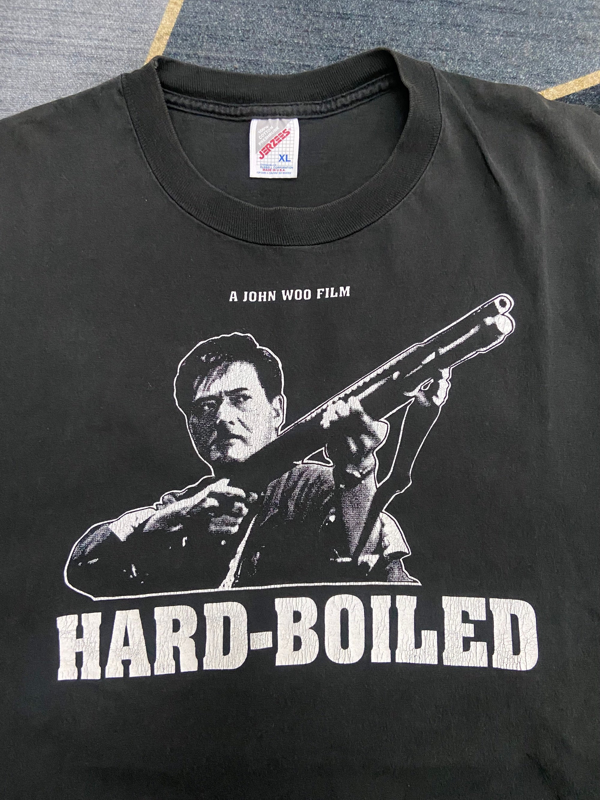 Vintage 90s Hard Boiled 1992 Action Crime Thriller Hong Kong Movie By John Woo T Shirt /Movie T Shirt