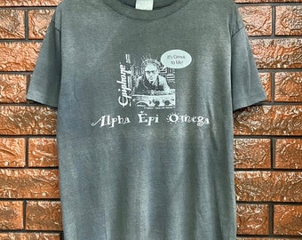 Vintage 80s Epiphone Guitar "Dr Epiphone" Advertisement Promo T Shirt / Pop Culture Art / 90s Streetwear T Shirt Made In Usa Size L
