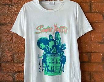 Vintage 90s Sonic Youth "Kool Thing" 1991 Promo T Shirt Art By Tannis Root / Alternative Music / Kurt Cobain / Vintage Band T Shirt Size M