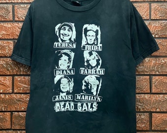 Vintage OG Skull Skates "Dead Gals" Skates T Shirt / Vtg Skates Tee / Santa Cruz / 90s Streetwear Shirt Size M