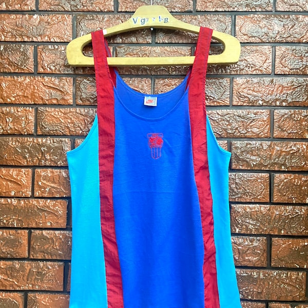 Vintage 80er Jahre Nike Basketball grau Tag Color Block Tank Shirt / Streetwear Hypebeast Sommermode / Vtg Hip Hop T Shirt Größe S/M