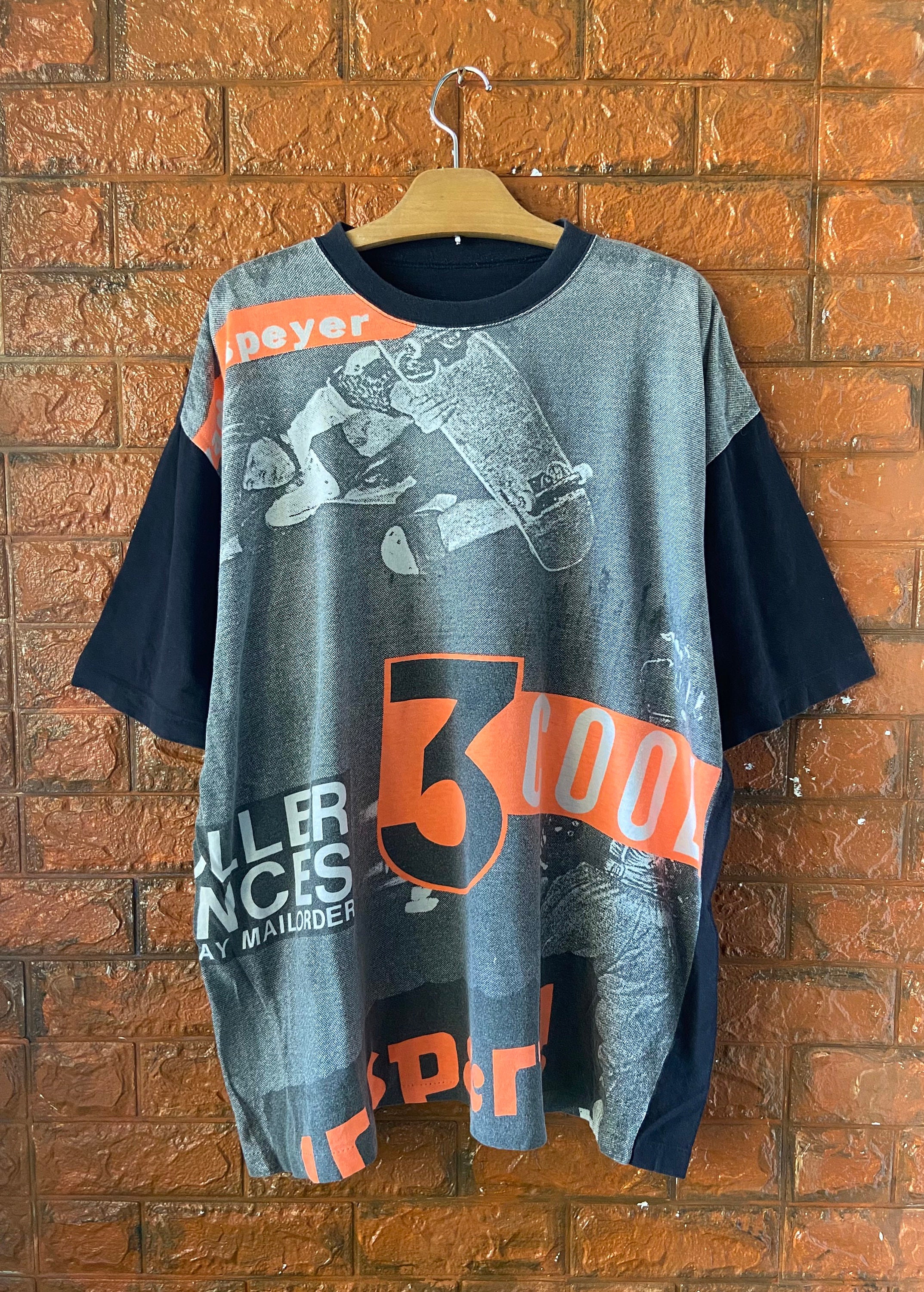 BOYS PURE COTTON BLACK SKATER PRINT T-SHIRT IN AGE 13 YEARS BNWT 