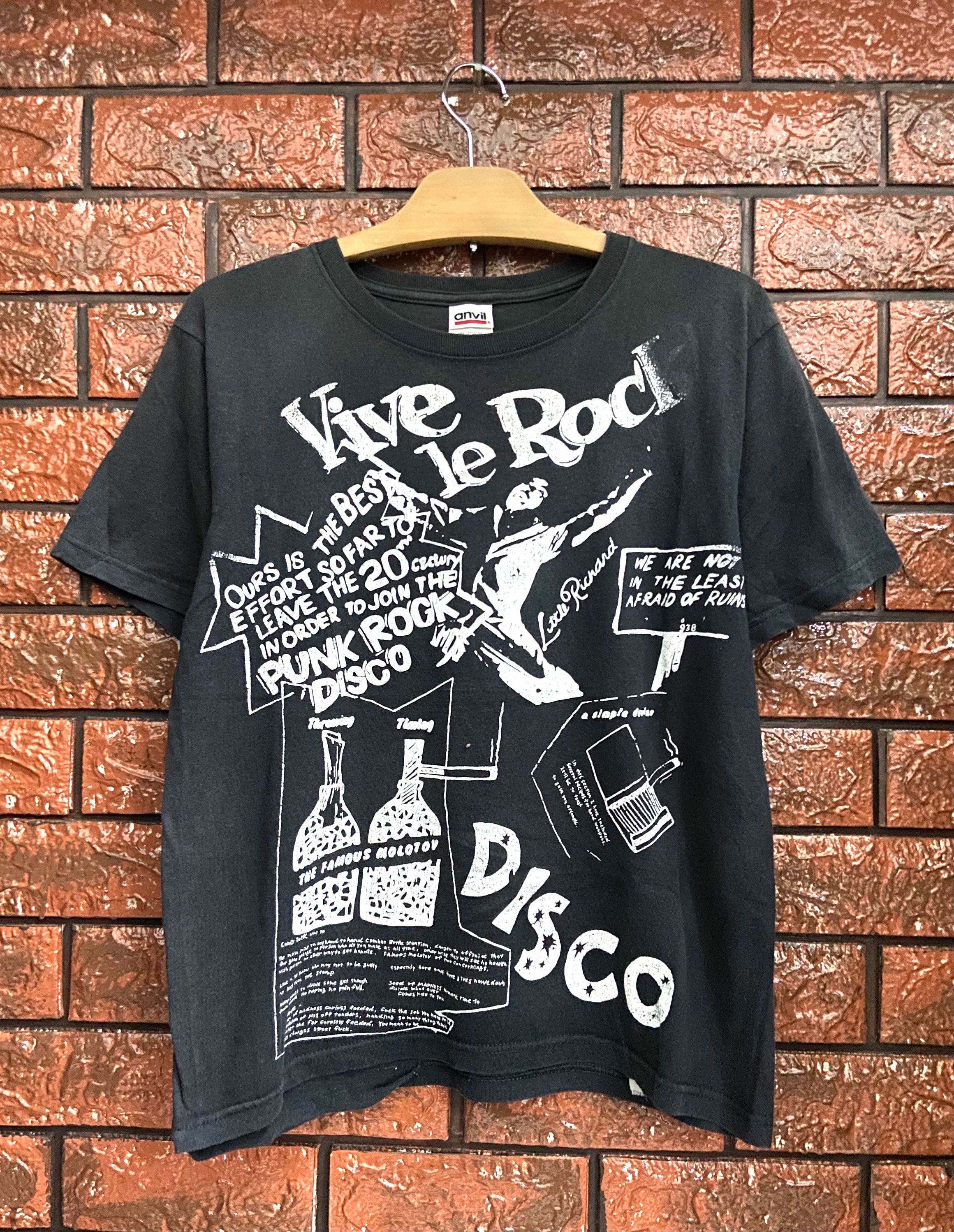 Vintage Vive Le Rock Punk Rock Art T 