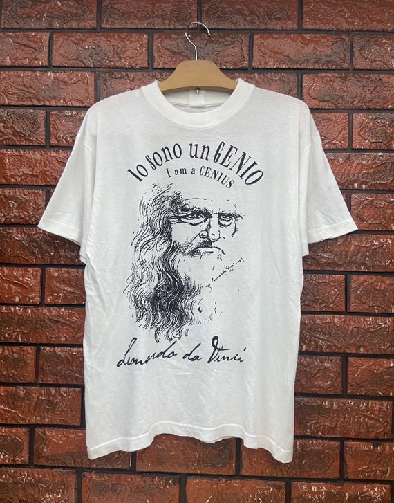 Vintage 90s Leonardo Da Vinci "Elderly Man" Sketc… - image 1