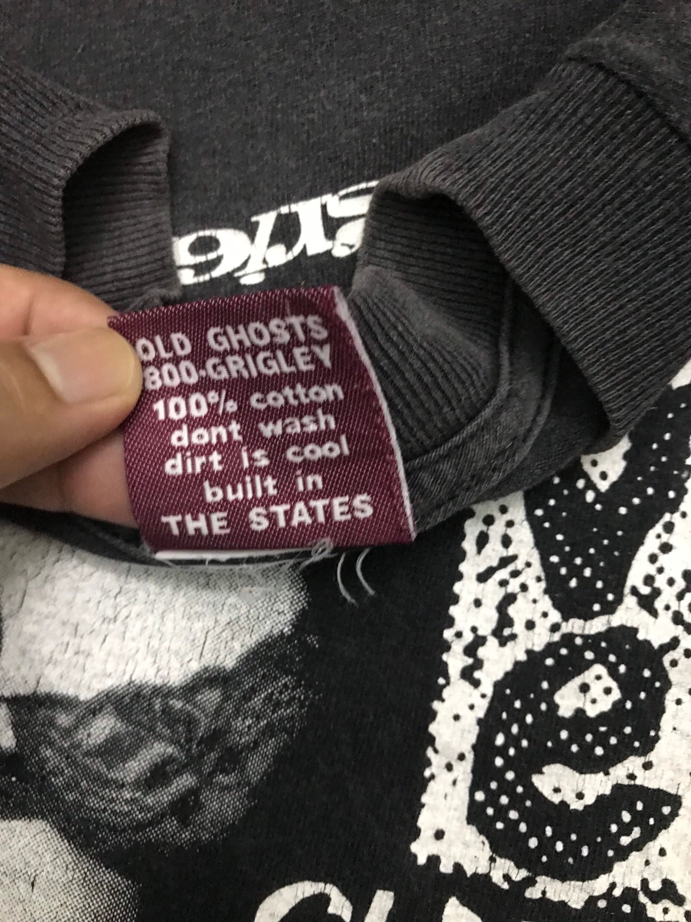 Vintage 90s Old Ghosts Designs by John Grigley Skateboard T Shirt