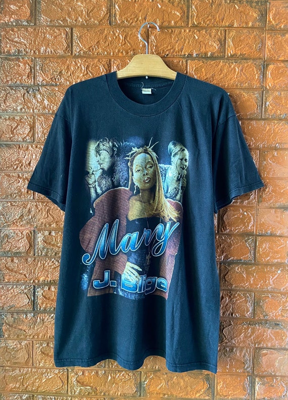 Vintage 90s Mary J Blige American Tour Hip Hop Raptee Style T