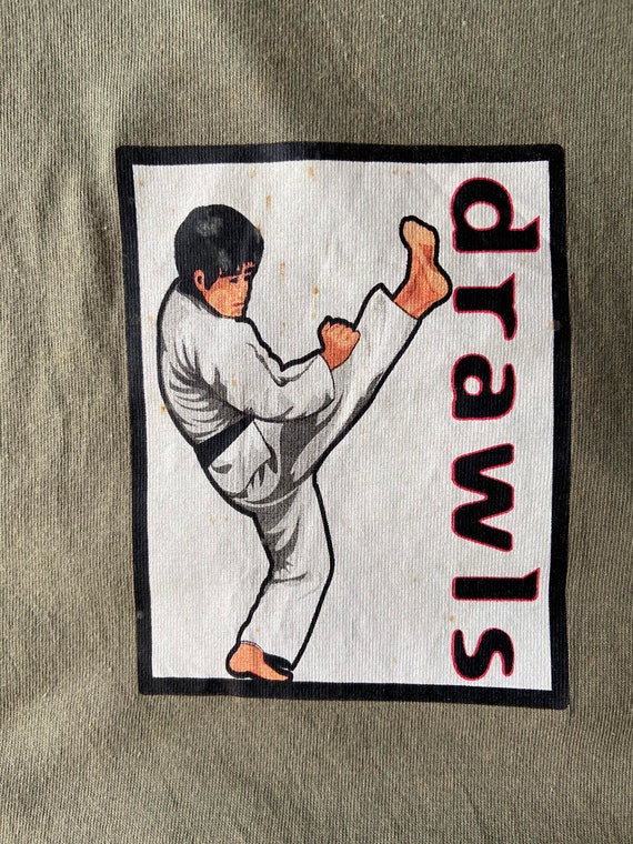 Vintage 90s Drawls Skateboard "Karate Kid" Graphi… - image 5