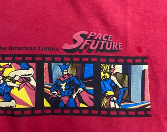 Vintage 90s Space Future American Scu Fi Comics T Shirt / Vintage