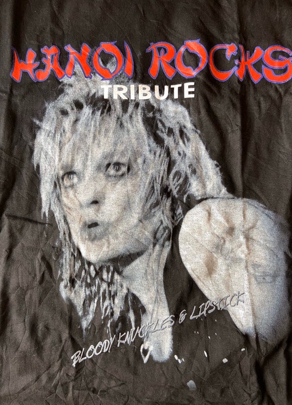 Vintage 90s Hanoi Rocks “Bloody Knuckles & Lipsti… - image 5