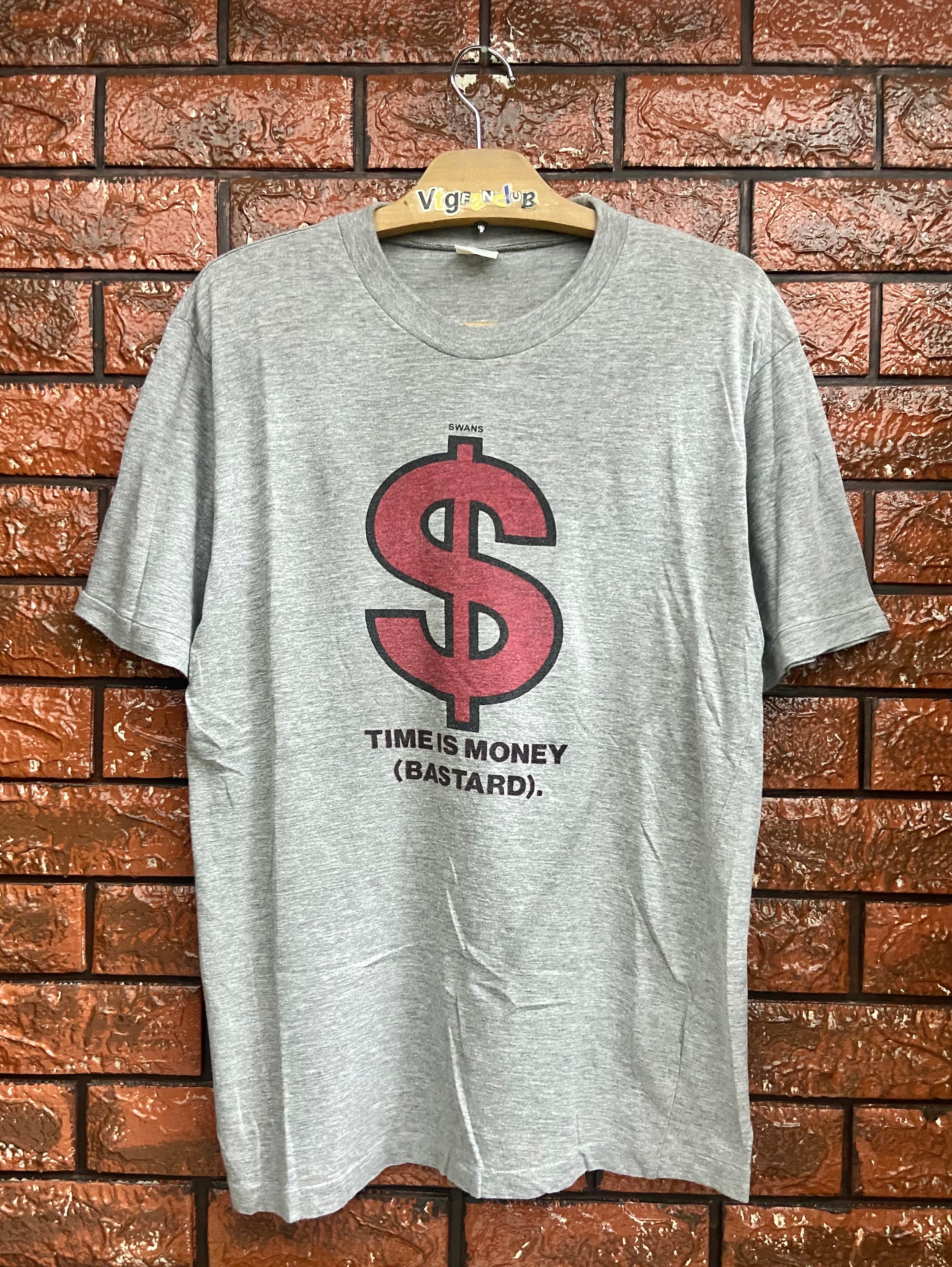 Vintage 90s Swans American Post Punk Band time is Money Bastard 