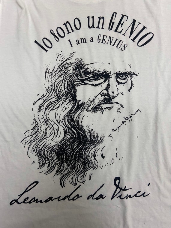 Vintage 90s Leonardo Da Vinci "Elderly Man" Sketc… - image 5