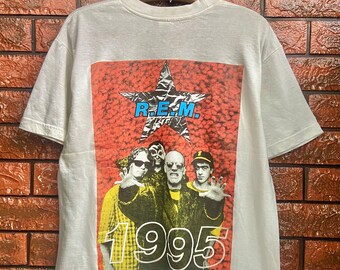 Vintage 90s REM monster 1995 Album Tour Promo T Shirt / Michael 