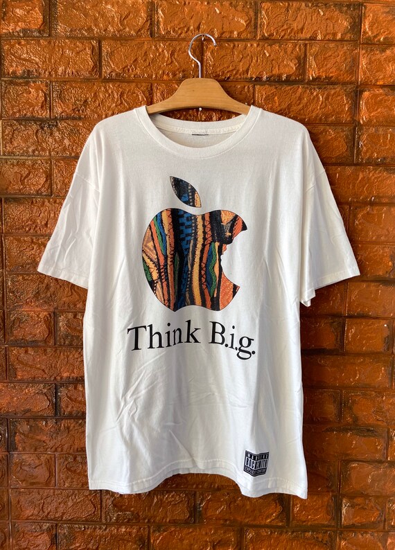 Vintage 90s Apple “Think Big” Biggie Tribute T Shi